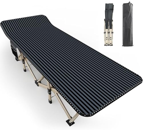 ATORPOK SHOP Campingbett feldbett klappbar, extra breit 80cm, klappbares Reisebett mit Tragetasche-Belastbar bis 250 kg… – Ansicht 1