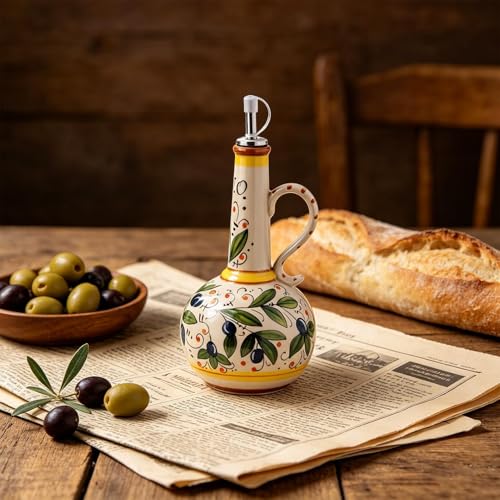 Aceitera de cerámica de 680ml que evita derrames en la mesa 4