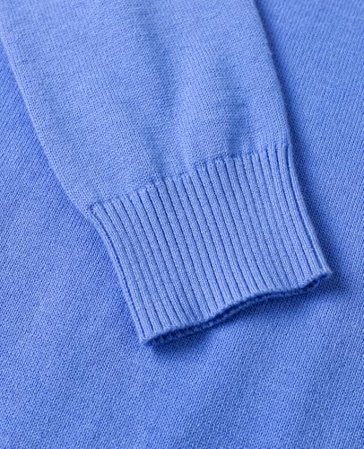 Image of QUALFORT Women's 100% Cotton Lightweight Cardigans Long Sleeve Knitted Button Down Sweater