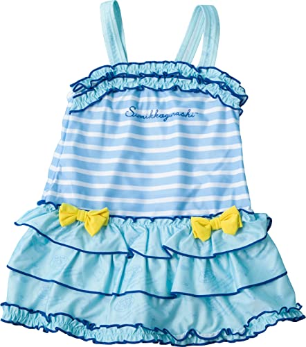すみっコぐらし すみっこぐらし ワンピース水着 オールインワン スイムウェア キッズ水着 女子 女の子 キッズ 水着 子供(すみっコブルー,120サイズ)