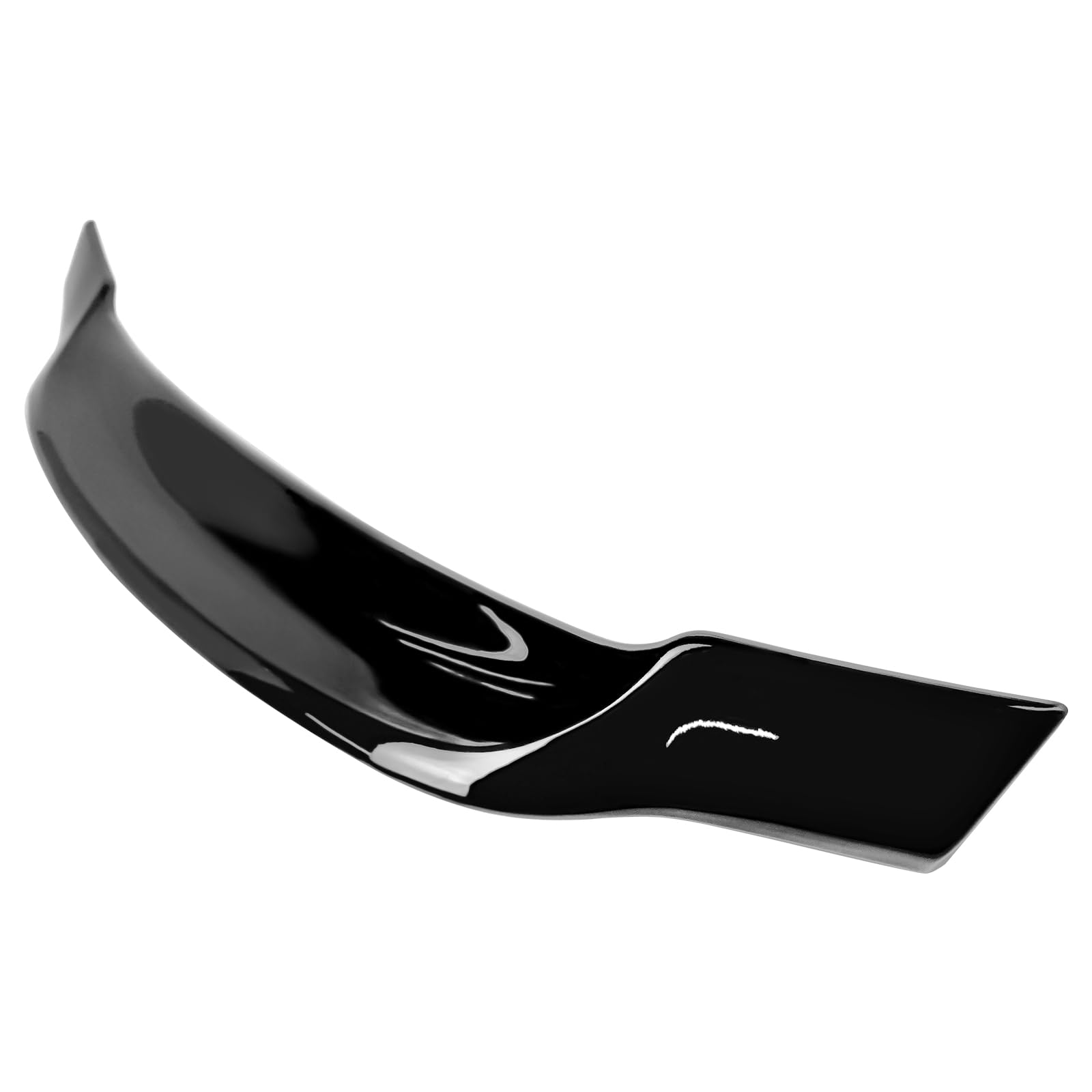 IKON MOTORSPORTS, Trunk Spoiler Compatible with 2015-2021 Subaru WRX & WRX STI, PSM Style Gloss Black ABS Plastic Rear Trunk Lid Spoiler Wing Lip