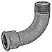 Produktbild GEWINDE FITTING aus TEMPERGUSS verzinkt - Nr.1 Bogen 90 Grad lang IG(Rp) x AG(R) -1/8 bis 4 Zoll WUNSCHGRÖSSE einfach selbst wählen - 1 Zoll