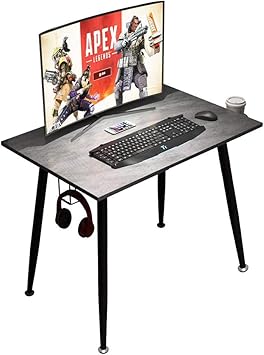 Amazon Need ゲーミングデスク 幅90cm奥行60cm パソコンデスク モニターアーム取付対応 おしゃれ コンパクトデスク ドリンクホルダー ヘッドホンラック 配線収納ラック付き グレー 90 60 75cm パソコンデスク 文房具 オフィス用品
