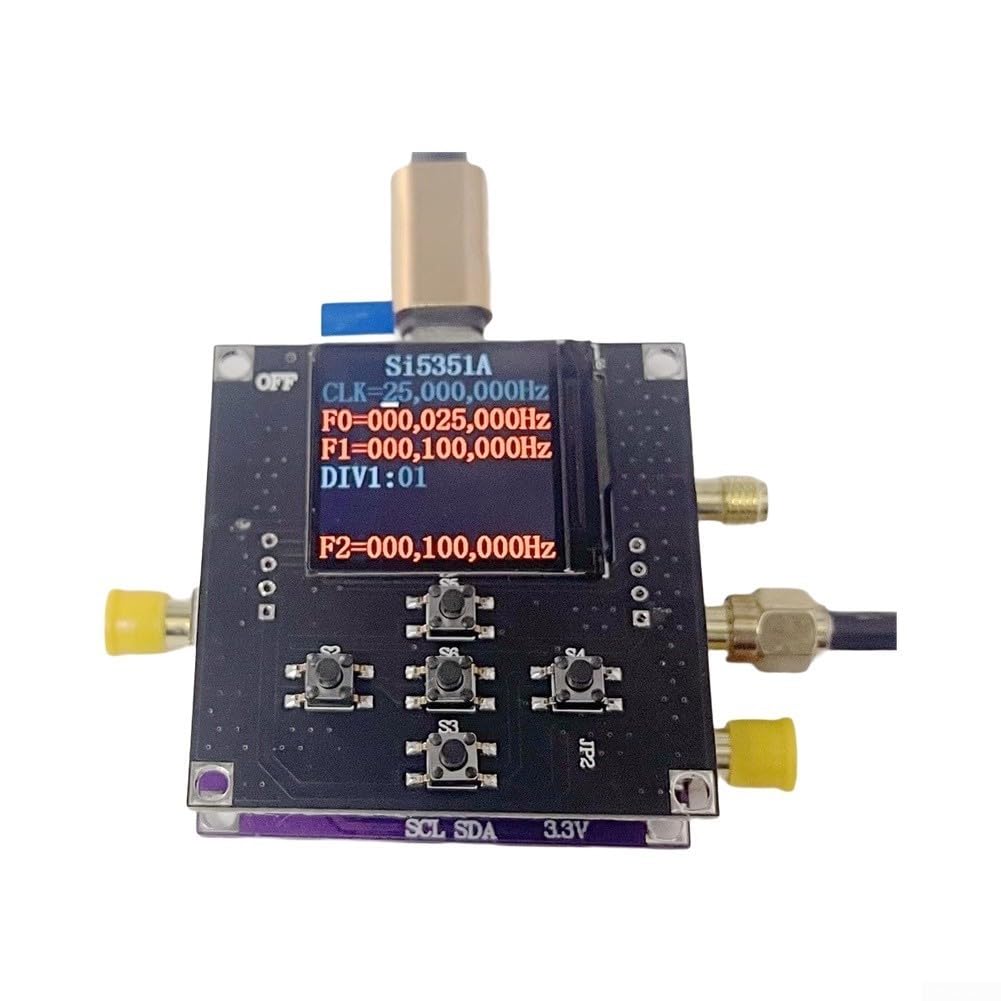 Generador de señal ajustable del módulo del reloj SI5351A 2.5kHz-200MHz