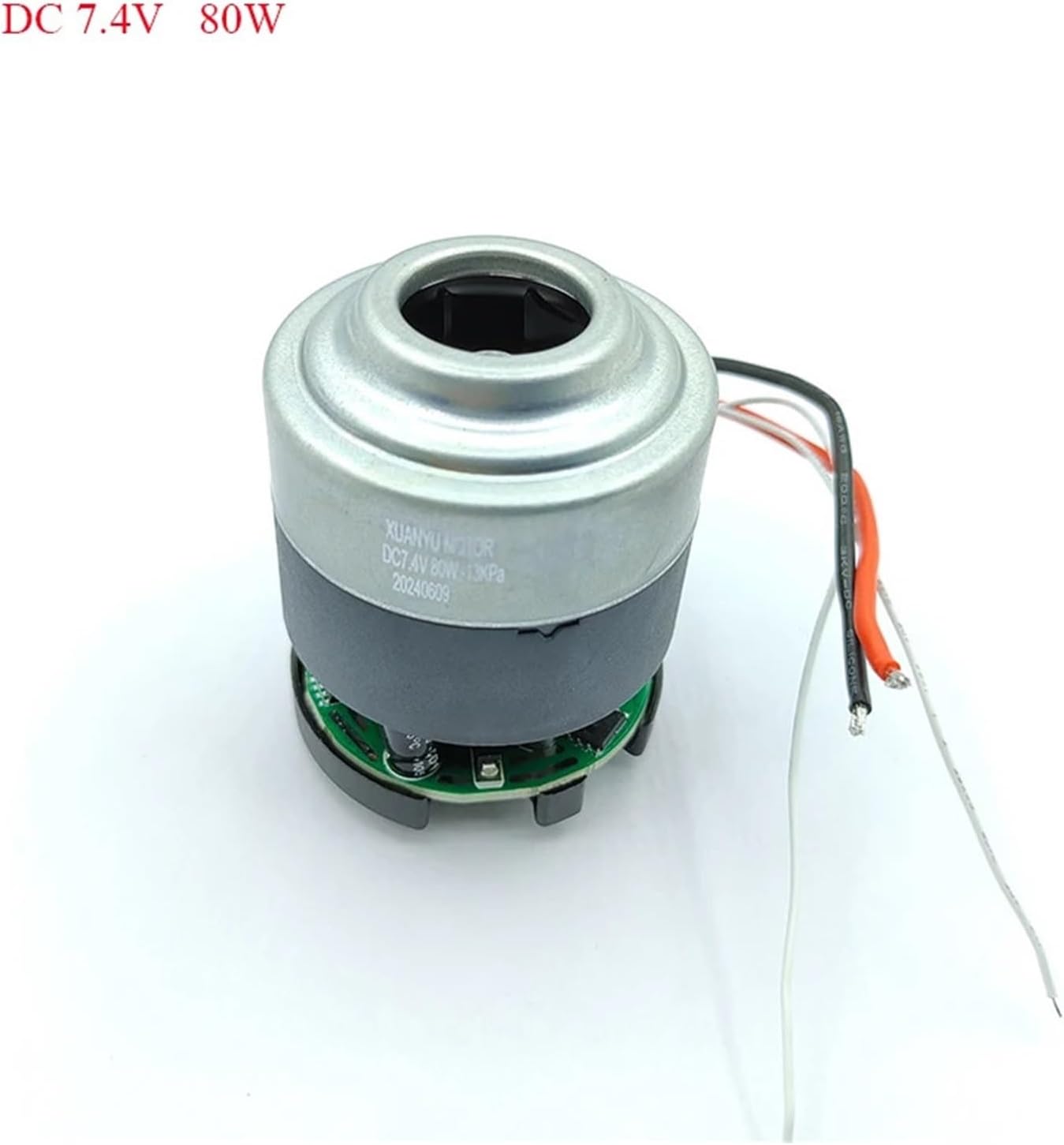 DC 12V 120W Brushless Motor With Driver 45mm BLDC Motor 7.4V 80W High Power Strong Suction Metal Impeller For Vacuum Cleaner(DC 7.4V 80W)