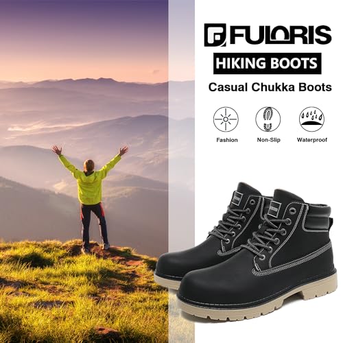 Men's Women's Hiking Boots Casual Chukka Boots Non Slip Outdoor Boot Waterproof Lightweight Ankle Boots Lace Up Walking Booties2