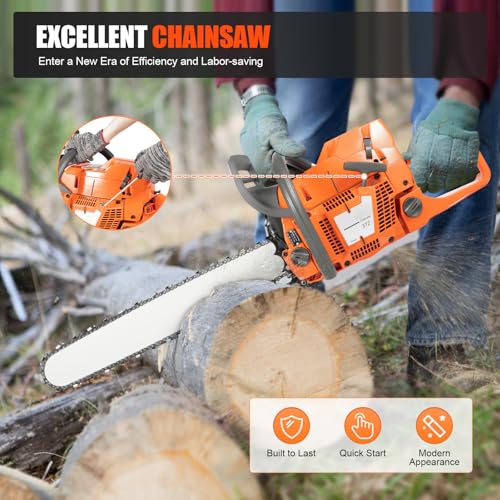 HENHAIY 72CC Gas Chainsaw 24
