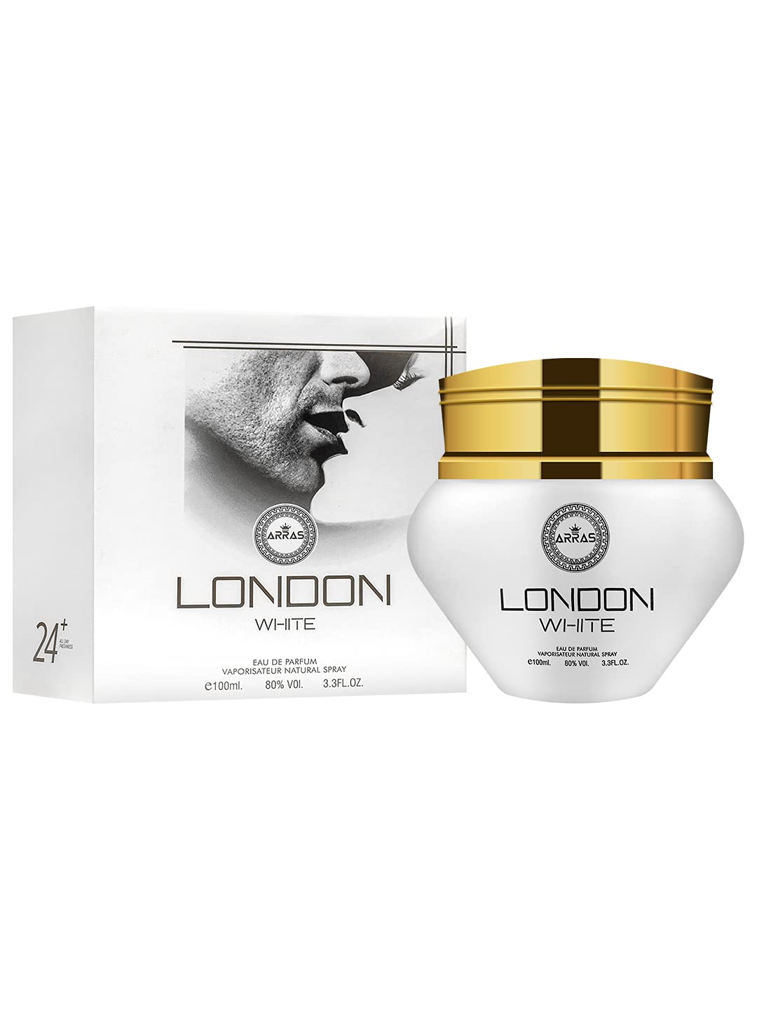 ArrasLondon White Eau De Parfum Long Lasting Classic Fragrance Prevenrts Bad Smell Makes Personality Attractive Perfume for Women 100 ml with Free Tester Inside the Package (Pack of 1)