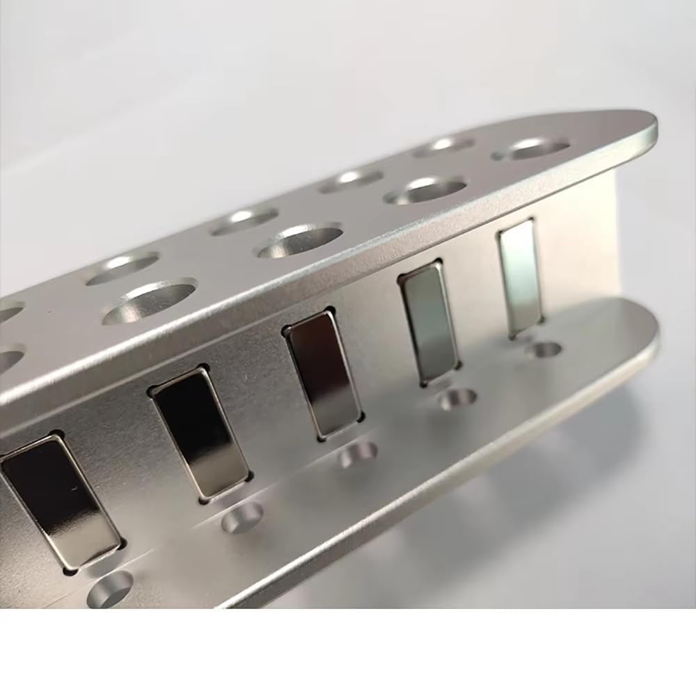 Rack Magnético de Aluminio de 12 Pocillos para Tubos de Centrífuga/EP de 1,5 ml y 0,5 ml. Separación Biomagnética en Laboratorios.