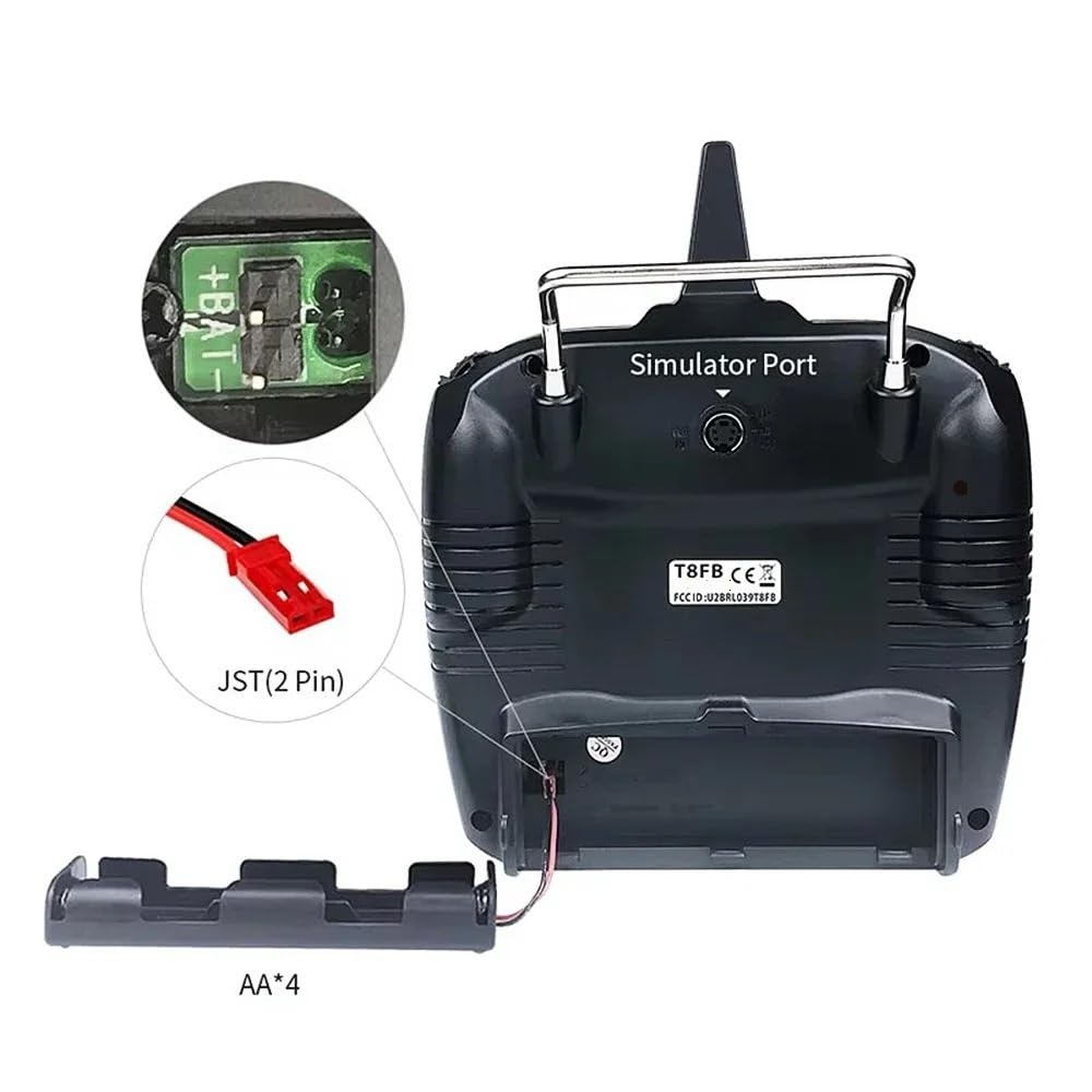 T8FB BT 8 canali radiocomando 2.4G con ricevitore R8EF trasmettitore remoto adatto for aereo ad ala fissa Drone FPV(T8FB Mode 2 R8EF)