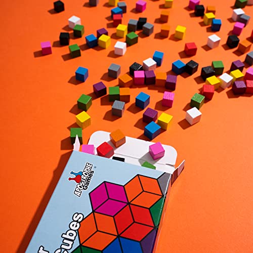 100 Holzwürfel, Zubehör für Familienspiele - Mehrfarbige Brettspielmarken, ideal zum Sortieren, Zählen, Klassenzimmer, Ersatzteilen, Strumpf Stuffer