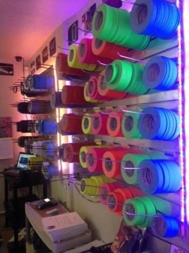 Pro Gaff Gaffers Spike Tape 1/2\" x 45 yd Roll You Choose The Color UV Neons Available (Red)