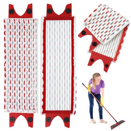 PUWOWYE 3 Stück Bodenwischer Wischmopp Ersatzbezug Mikrofaser Set Kompatibel mit Vileda...
