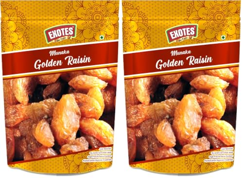 Image of Exotes (Golden Raisins /Kishmish, 250g) (Pack of 2)