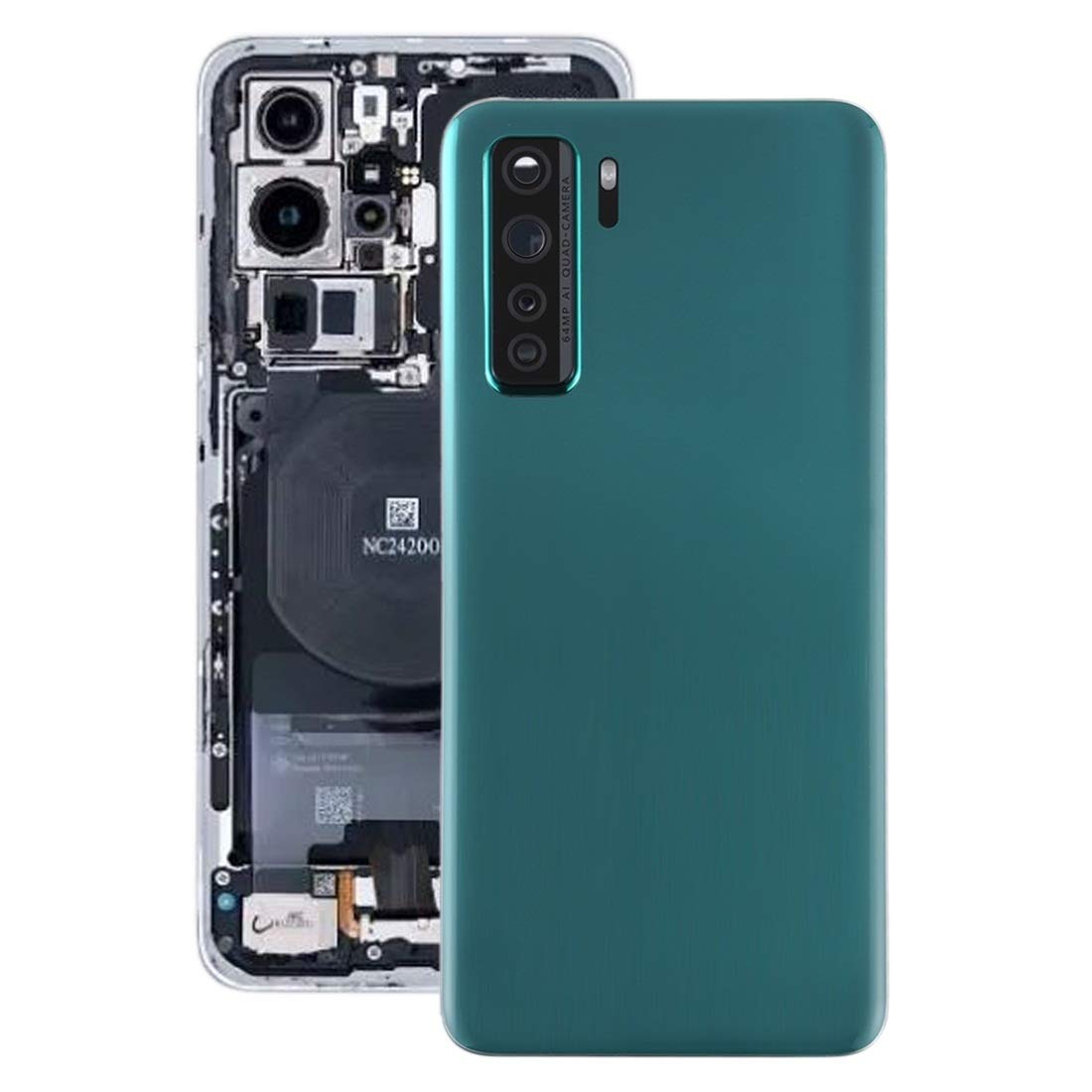 Batería cubierta trasera Huawei P40 Lite 5G repuesto tapa verde Nova 7 SE 7