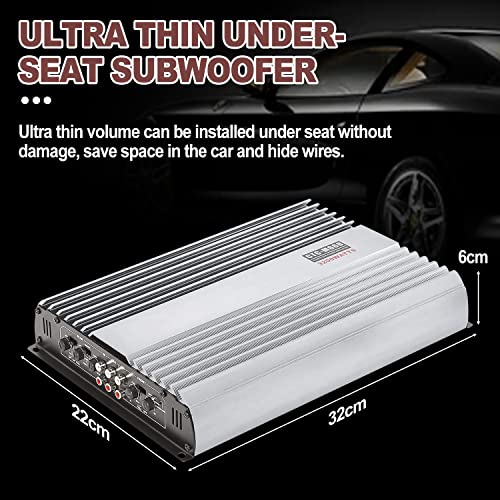 Yaeccc 3200W 12V 4 Channel Car Amplifier Stereo Power Amp Audio 4Ch Bass Sub Woofer thumb #1