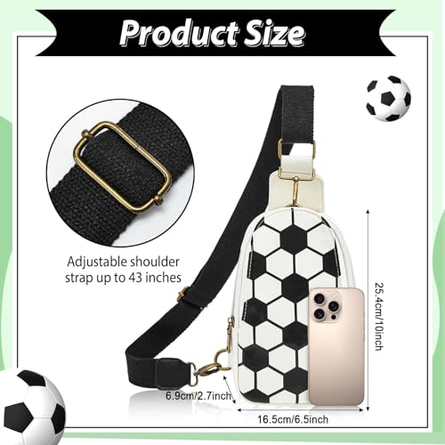 Crossbody Bag for Women Coin Purse PU Leather Wide Guitar Strap Party Bags Game Essentials Must Haves for Men Girls Adult2