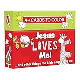 Jesus Loves Me: Scripture Verse Cards to Color and Share for Kids Ages 5-8