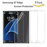 Vancle Samsung Galaxy S7 Edge Screen Protector [Full Screen Coverage], [3-Pack] Premium Ultra Slim High Definition Phone Film for Samsung Galaxy S7 Edge