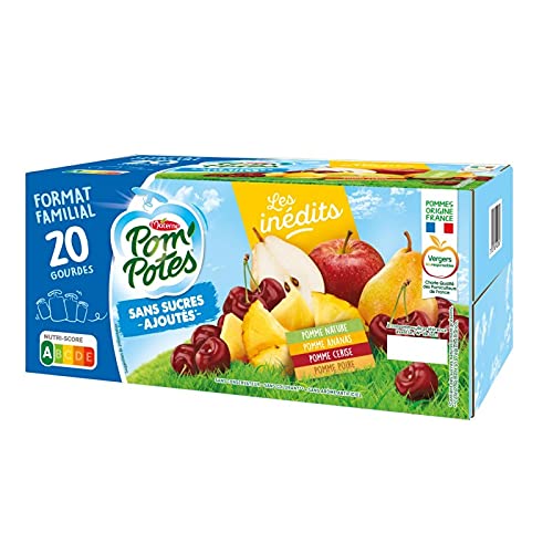 MATERNE - Pom'Potes Sans Sucres Ajoutes Multivarietes 1800G - Lot De 3 - Vendu Par Lot