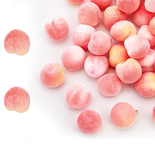 Hobbiesay 60Pcs 2 Style Simulation Peach Mini Artificial Peach Decoration 7.08X7.87 Realistic Fruit For Model Home House Kitchen Party Decoration Desk Ornament #TOP17
