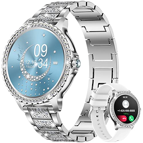 LIGE Smartwatch Damen mit Telefonfunktion,1.32' HD Runde Armbanduhr mit 20...