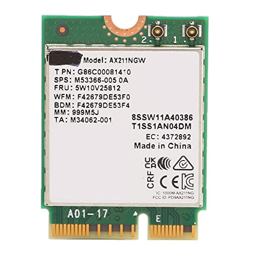 Tarjeta de Red M.2 AX210NGW 6E No Cable BT5.2 Banda Expande a 802.11ax ac para Laptops PC miniatura 5