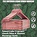 Amber Home 30 Pack American Red Cedar Hangers, Smooth Finish Wood Coat Hangers with Swivel Hook & Notches for Suit, Shirt, Dress, Jacket, Pants