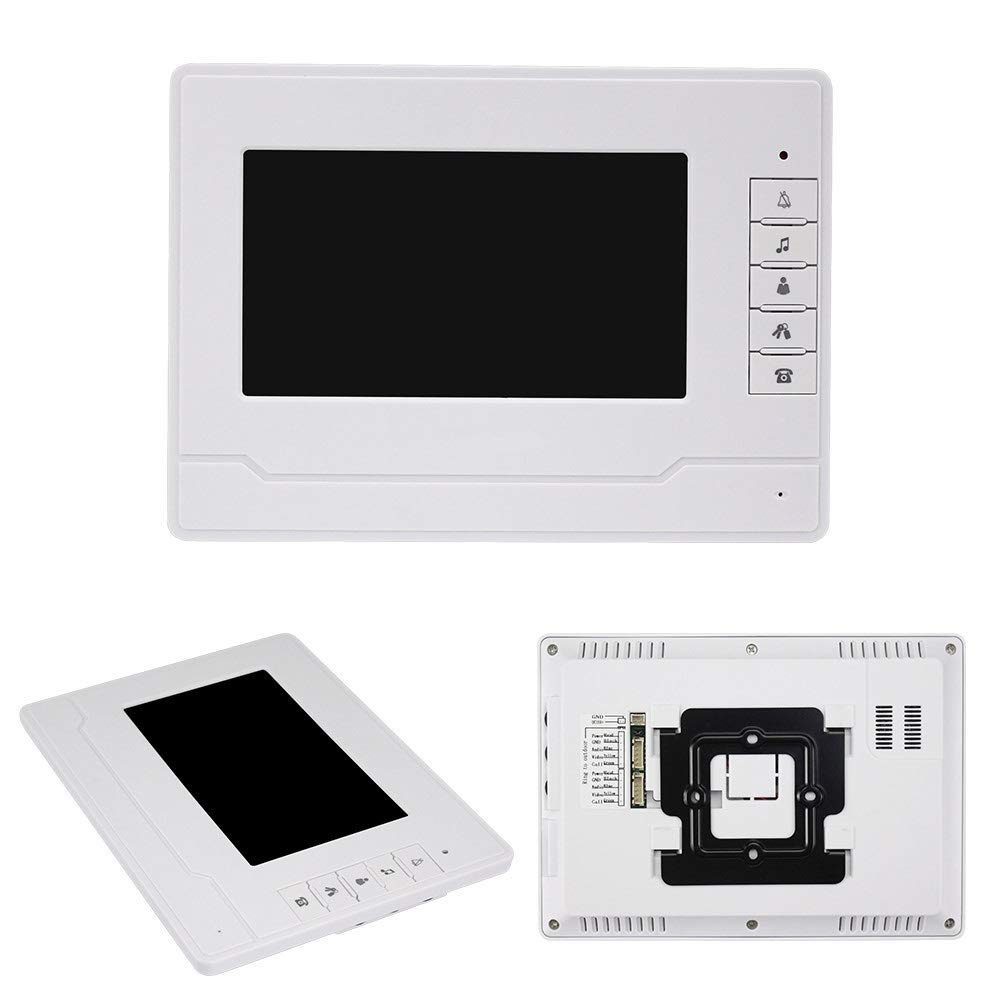 Videocitofono campanello citofono Kit sistema 7 pollici chiaro display IR Solo movimento porta visione notturna campanello 2 monitor per casa/appartamenti