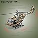 NOVAFUSION Kids Helicopter Toy Diecast Military Helicopter Model Kit,Pull Back Toy Helicopters with Lights and Sound,Toy Airplane with Rotatable Propeller,Helicopters Toys for Boys Age 4-7（ArmyGreen）