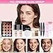 All in One Makeup Kit for Women Full Kit, Makeup Gift Sets for Women Teens Girls, Makeup Essential Bundle Includes Eyeshadow Palette Foundation Eyeliner Contour Stick Lip Gloss Cosmetic Brush Set