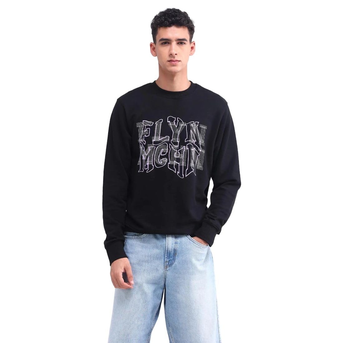 flying machine Men's Regular Fit Sweatshirt| Printed-picture-42