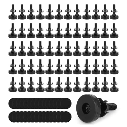 60-Pack Adjustable Furniture Leveling Feet