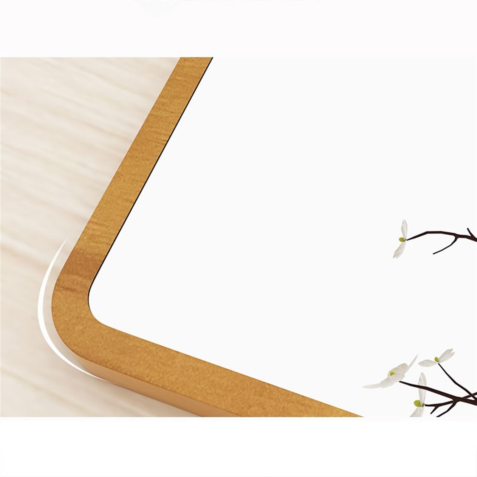 Specchio per il trucco Specchio for la casa Camera da letto Specchio for il trucco in legno Desktop for ufficio Piccolo specchio for toletta portatile pieghevole Specchio da tavolo(Natural,M)