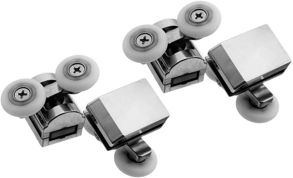 Tubayia 2 Pairs Glass Door Roller Shower Cubicle Sliding Door Roller