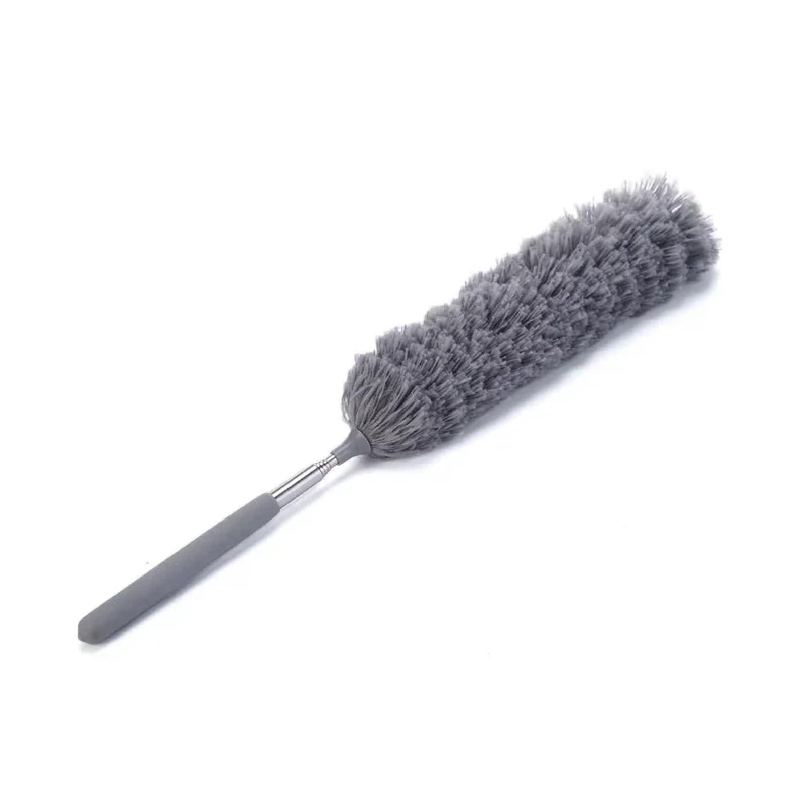 Feather Duster Chicken Feather Duster, Small Size Collector, Sweeping, Household Extendable Cleaning Crevice Removal Tool(Grey)