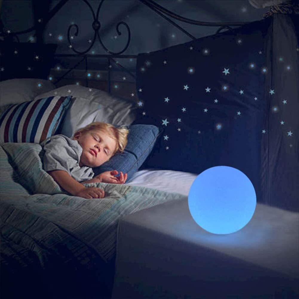 Orb Globe solarne lampy zewnętrzne, kula ogrodowa, 16 kolorów, 4 tryby, światło nocne, wodoszczelne oświetlenie do dekoracji na podwórku