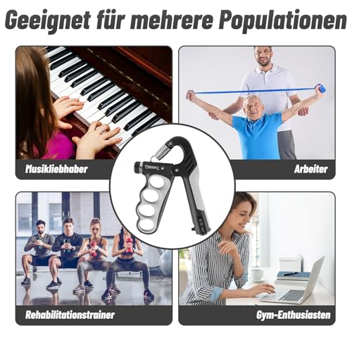 Handtrainer Unterarmtrainer – Handgelenk Trainer Für Strength Training, Griffkraft Trainer Zur Muskelaufbau, Unterarm Handtrainer Grip Trainingsgerät Fingertrainer Forearm Für Rehabilitation
