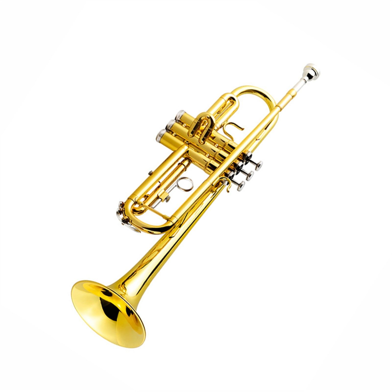 Trombette Strumento In Ottone Laccato Oro Tromba In Si Bemolle Strumento A Fiato Per Principianti Tromba Professionale