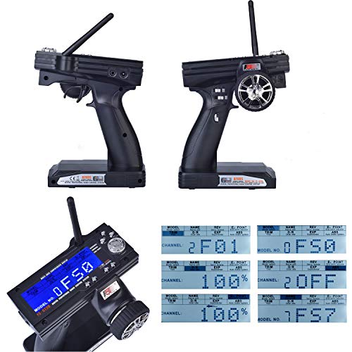 Ogrc Flysky Fs-Gt3B 3Ch Gt3B Rc Transmitter And Receiver 2.4Ghz Rc Car Remote Controller With 3 Channal Gr3E Radio Receiver For Rc Car Boat Rc Trail Crawler Truck #TOP4