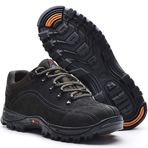 Tenis adventure masculino freejump em couro (42, Preto)