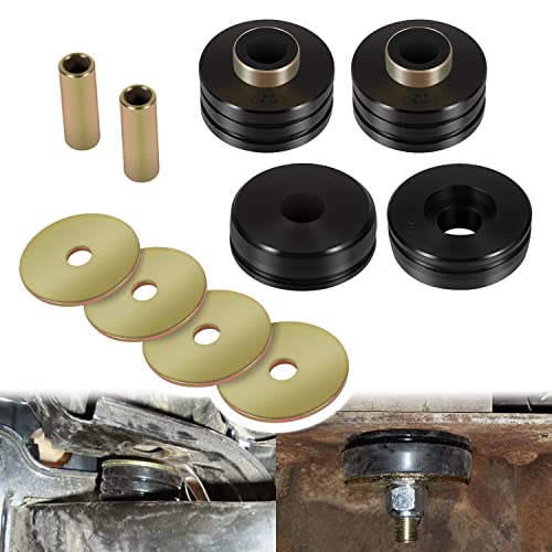 9.4102G Universal Mounts Body Mounting Bushings Universal Polyurethane Mounts / Isolators Including 4 Washers 2 Sleeves and 4 Bushings (Black 2 Sets)