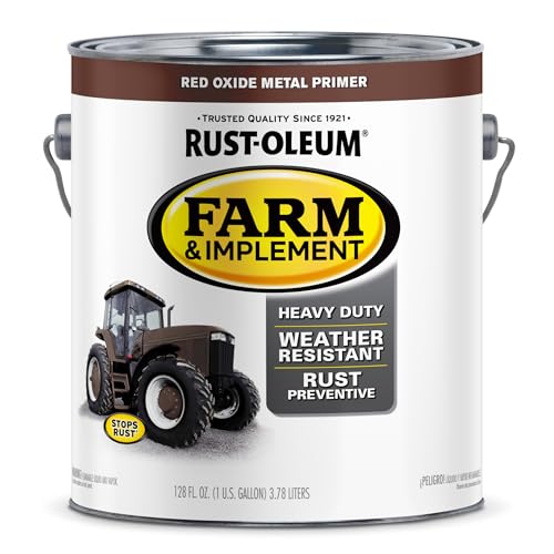 Image of Rust-Oleum 280171 Farm & Implement Enamel Primer, Gallon, Red Oxide Metal Primer