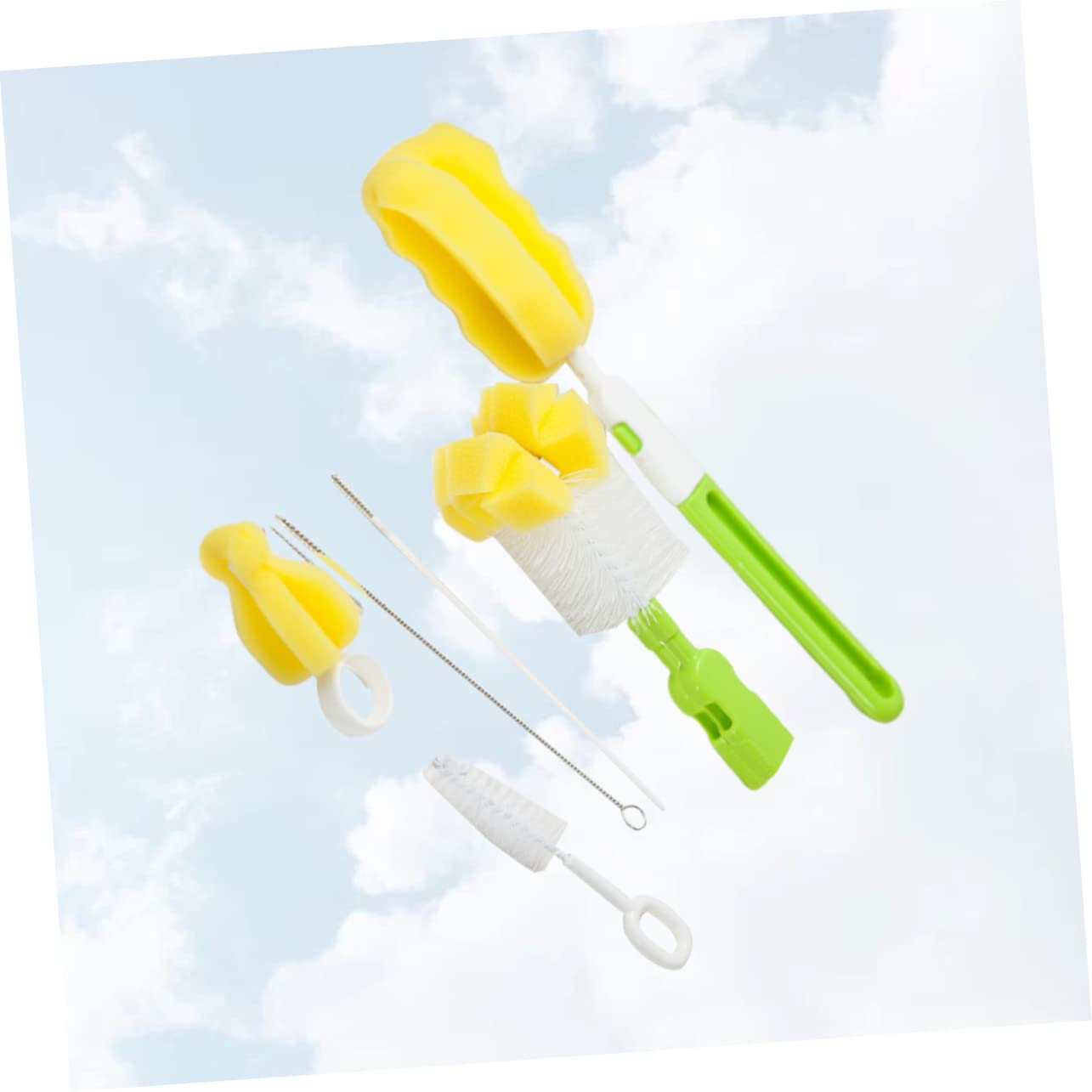Toyvian 18pezzi Spazzole Per Bottiglie Per Spazzole Per Tettarelle e Bottiglie Facili Usare