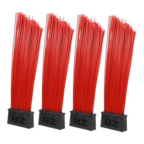 SOLUSTRE 4pcs Heavy-Duty Broom Head Attachment for Sweeper Vehicles Outdoor Dust Cleaning Broom Push Broom Replacement Part