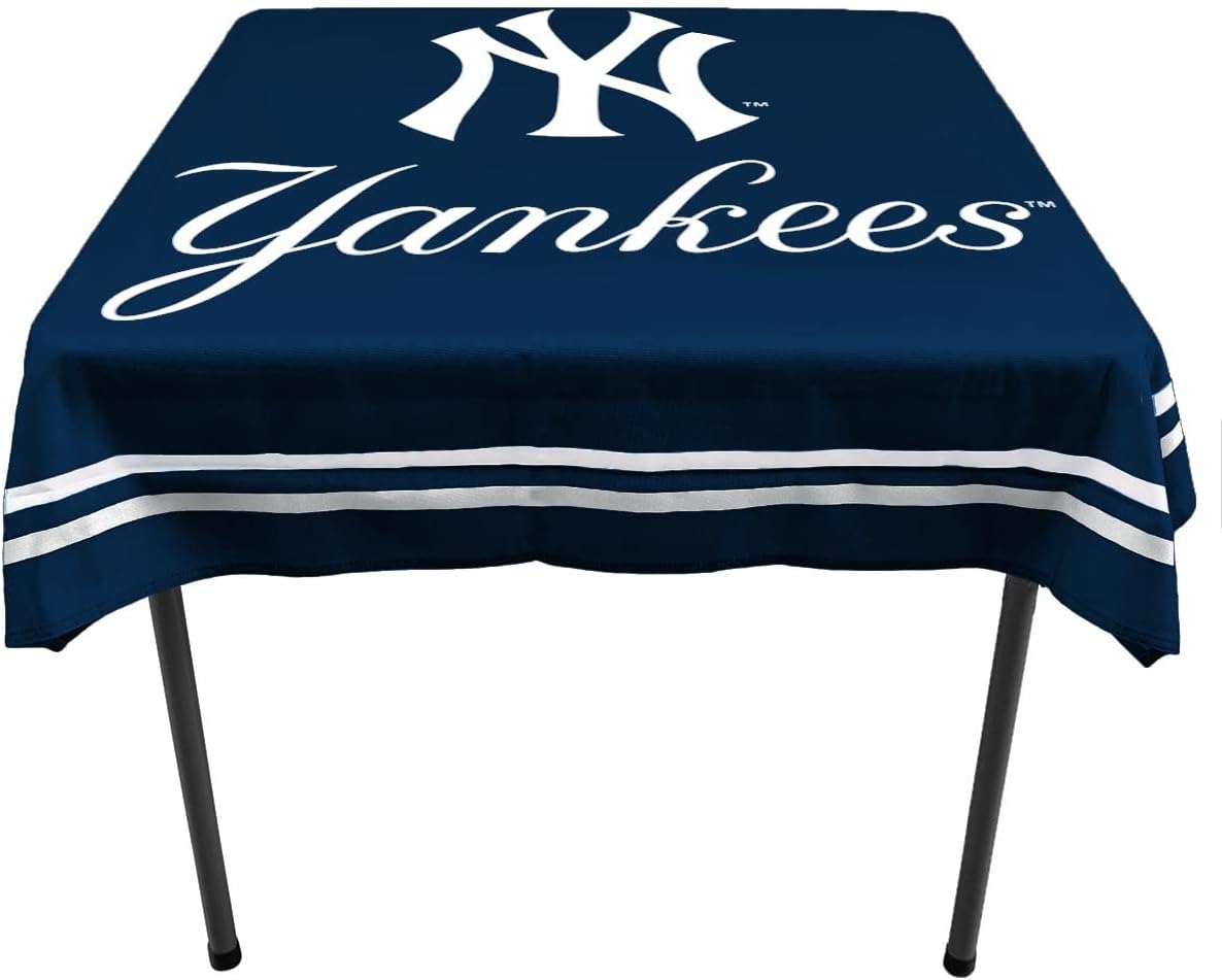 WinCraft Yankees Logo Tablecloth and Square Table Cover Overlay