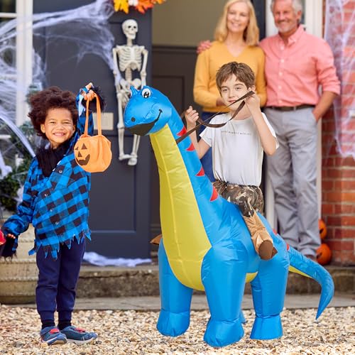 Disfraz Inflable de Dinosaurio Diplodocus para Niños miniatura 3