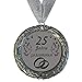 Produktbild Larius Group Medaille Orden 25 Jahre zusammen BZW Wunschtext Silberhochzeit Jubilar Namenstag (mit Halsband)