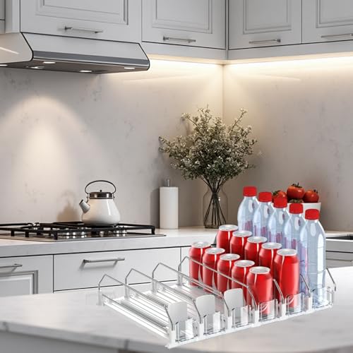 Cadre en métal en polystyrène ABS pour rangement et organisation de boissons de réfrigérateur - 3