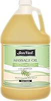 Bon Vital' Therapeutic Touch Unscented Massage Oil, 1 Gallon - Lightweight Non-Greasy with Olive Oil for Dry Skin & Sore Muscles
